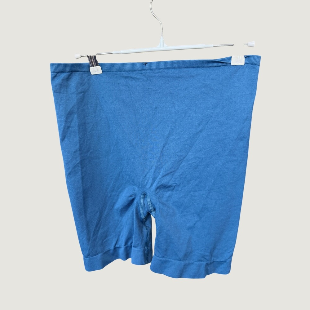 Anthropologie Seamless Bike Shorts Women S/M Turquoise Blue Stretch Activewear